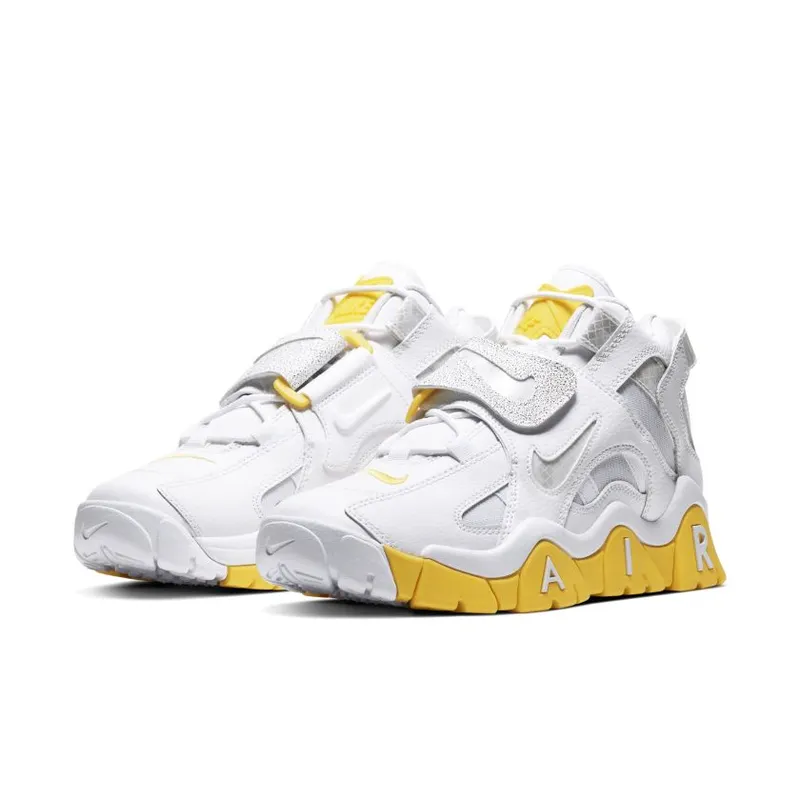 Nike Air Barrage Mid White Chrome Yellow (W) White/White-Chrome Yellow-Black (CJ9574-100)