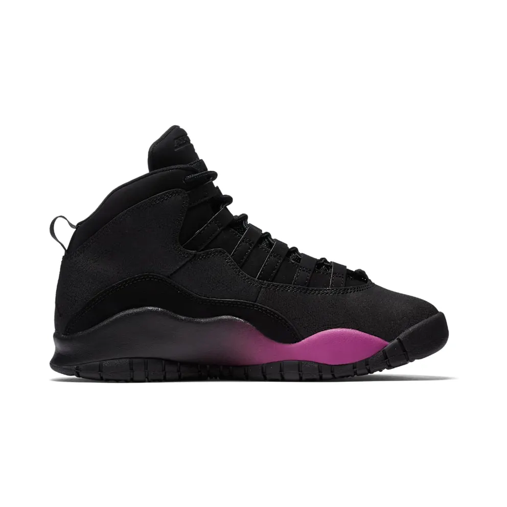 Jordan 10 Retro Black Fuchsia Black (GS) Black/Fuchsia Blast-Black (487211-017)