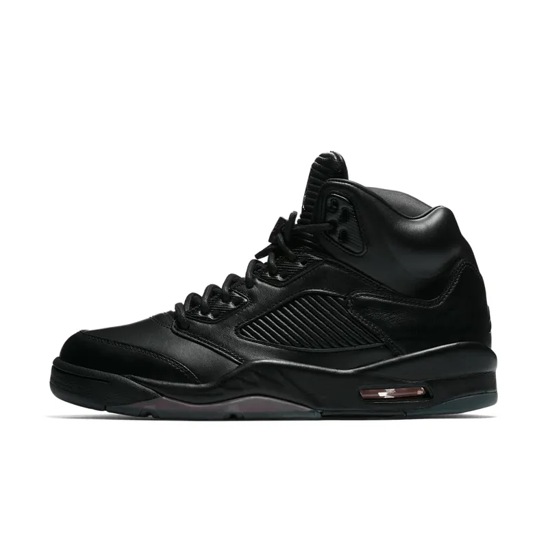 Jordan 5 Retro Premium Triple Black Black/Black-Black (881432-010)