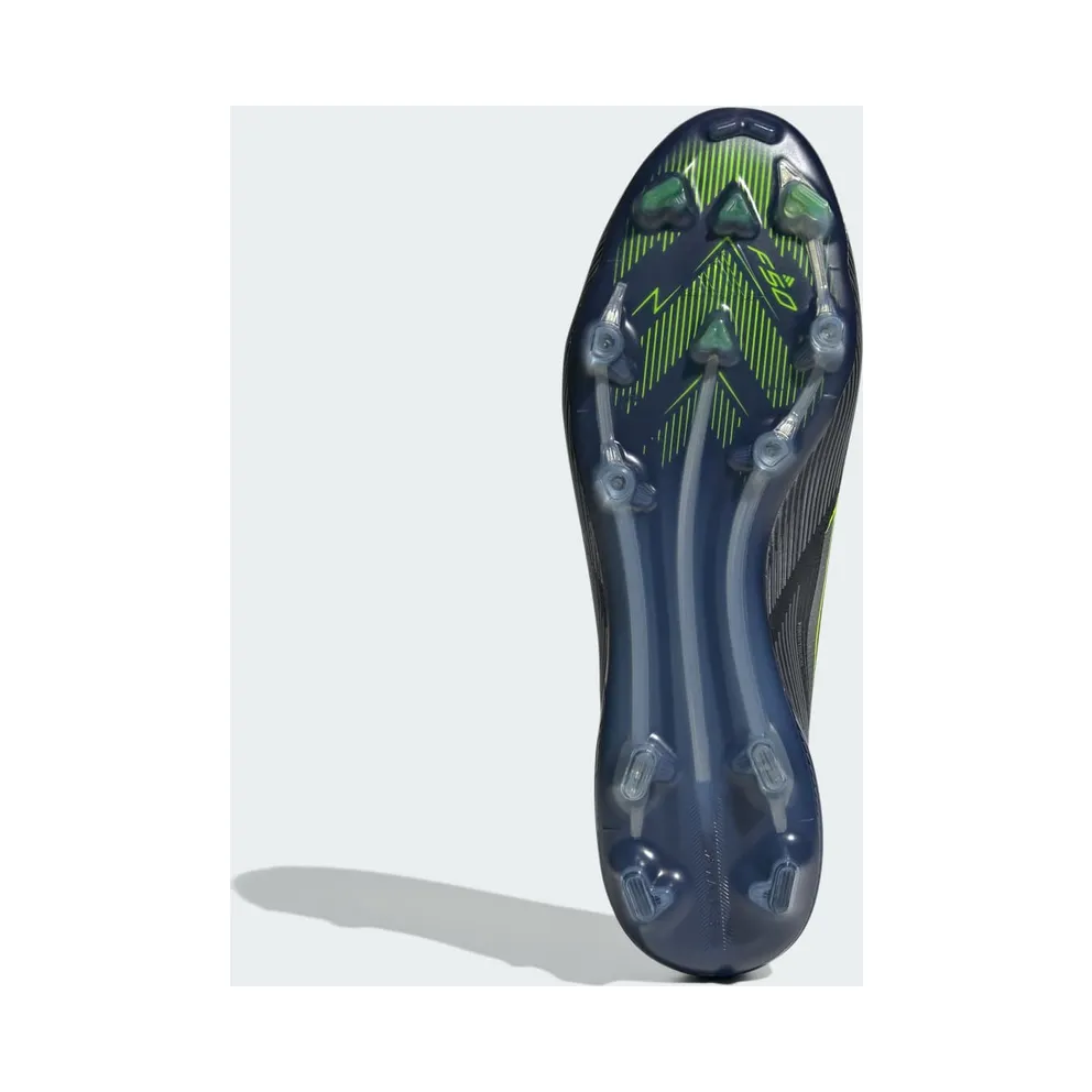 adidas F50 Elite Laceless Firm Ground Boots “Core Black / Iron Metallic / Lucid Lemon” (JH7629)