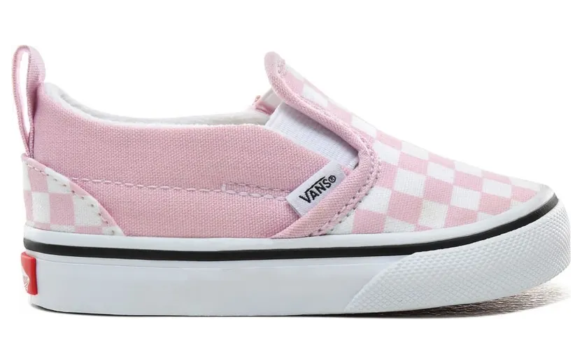VANS Checkerboard Slip-on V Schoenen Voor Peuters (Roze)