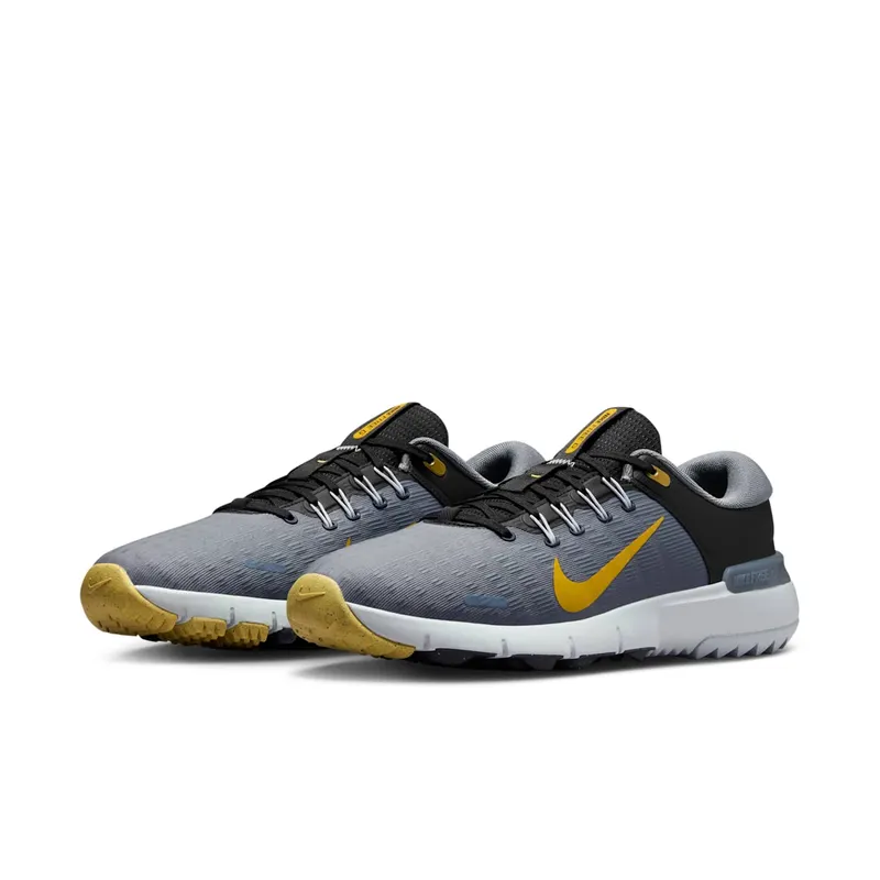 Nike Free Golf Next Nature “Black Cool Grey Pure Platinum Infinite Gold” (FN0332-003)