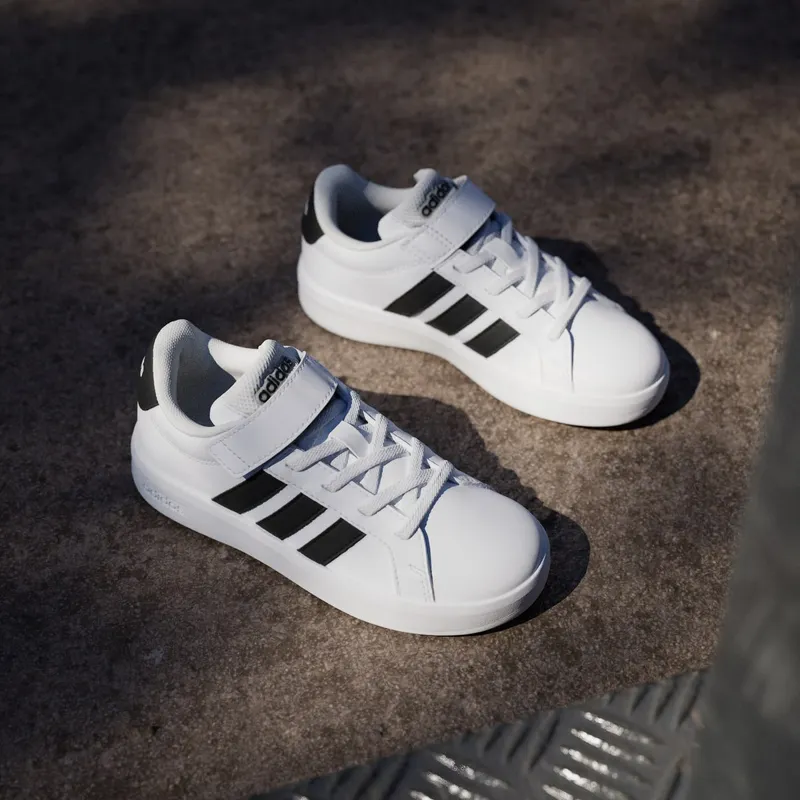 Adidas GRAND COURT 3.0 Shoes KIDS Cloud White / Core Black / Cloud White (HP3531)