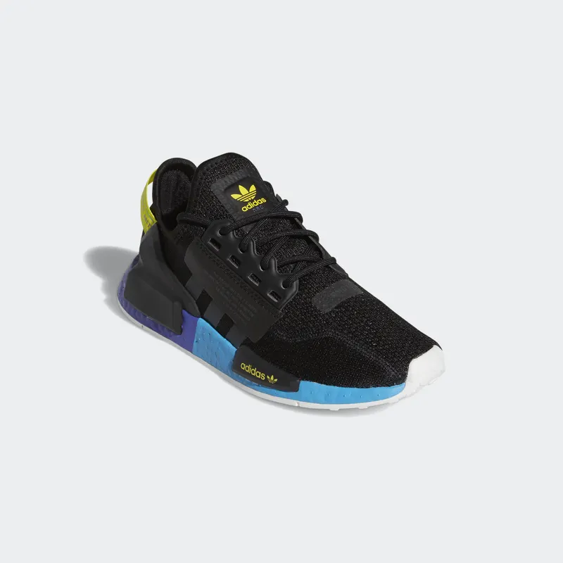 adidas NMD R1 V2 Black Carbon Shock Yellow (GS) Core Black/Carbon/Shock Yellow (FX4428)