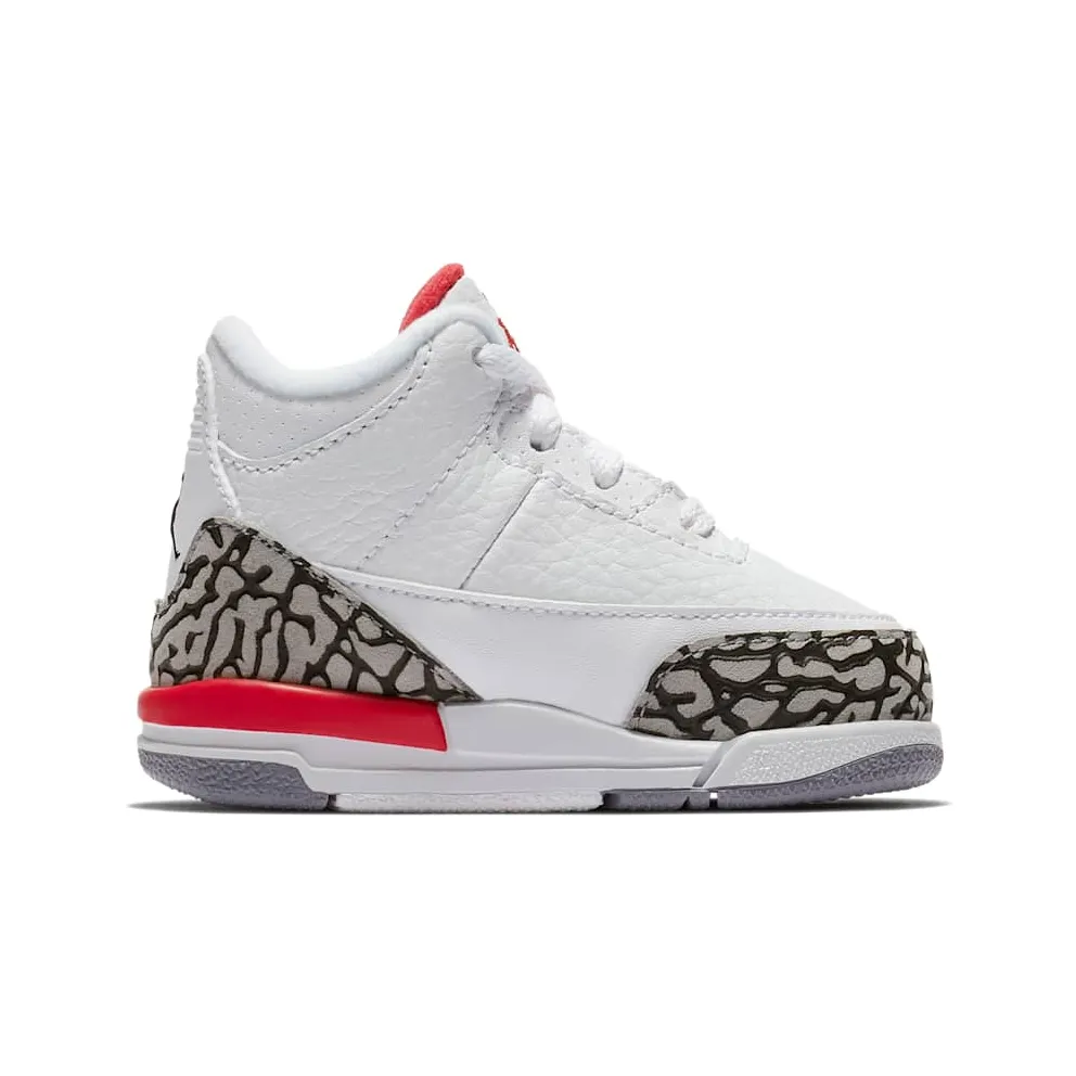 Jordan 3 Retro Hall of Fame (TD) White/Fire Red-Cement Grey-Black (832033-116)