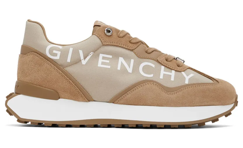 Givenchy Beige GIV Runner Low-Top Sneakers (BH006ZH1AM280)