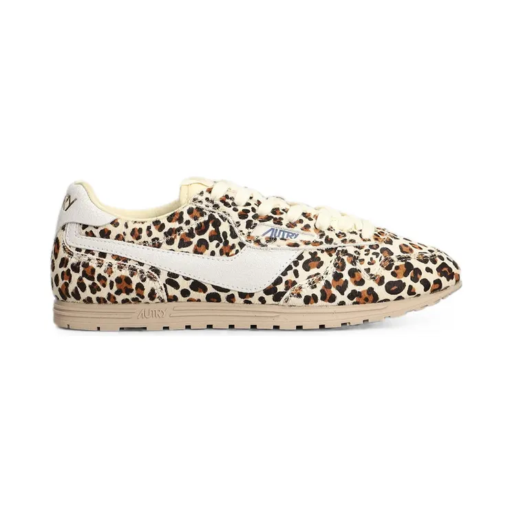 Autry Windspin Low Leopard-print Leather “Neutrals/Brown” (WSLW PZ02)