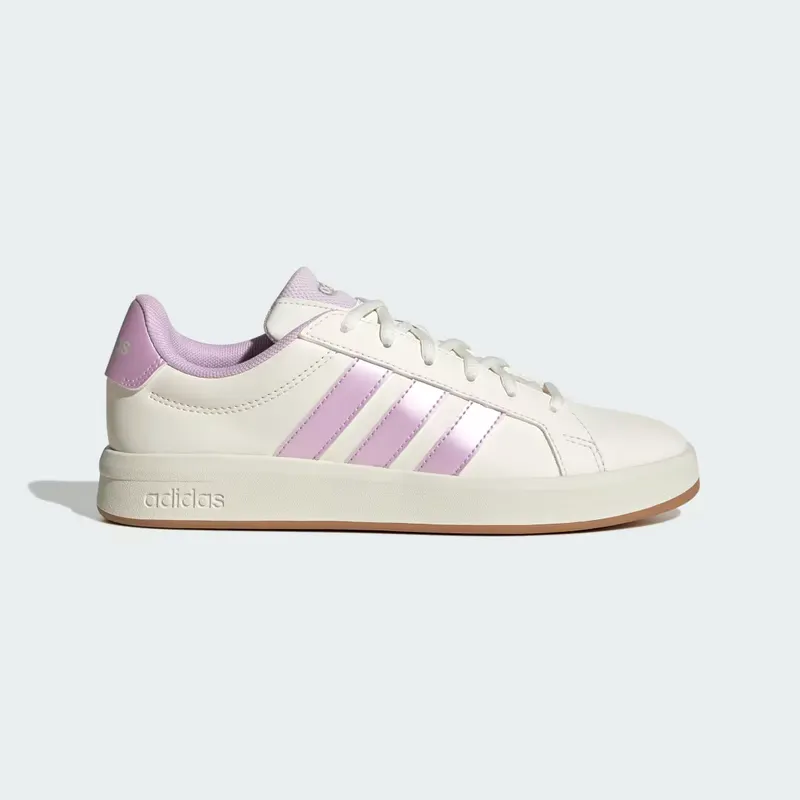 adidas Grand Court Base 3.0 “Core White / Ice Lavender / Off White” (HQ0087)