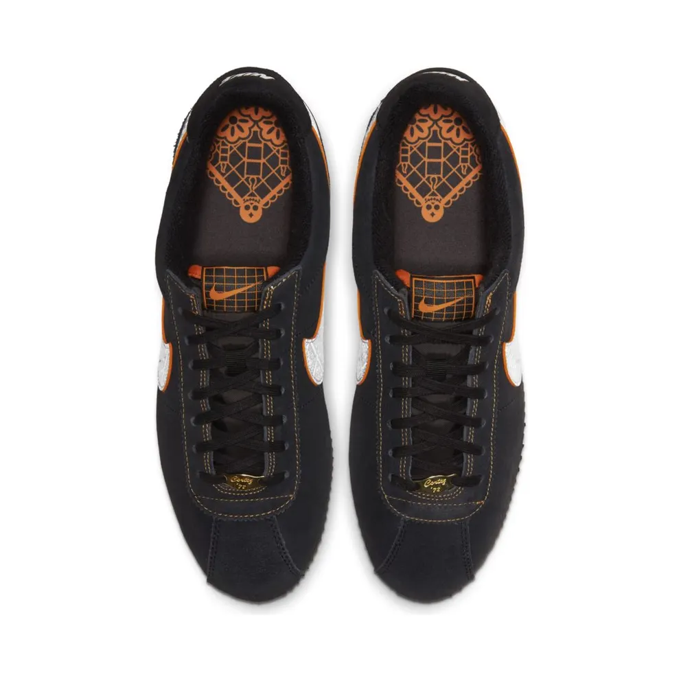 Nike Cortez Day of the Dead (2019) Black/White-Orange Blaze (CT3731-001)