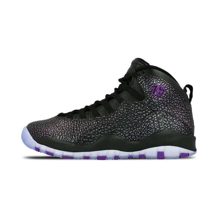 Air Jordan 10 Retro’Paris’ BG Black/Fierce Purple-Black (310806-018)