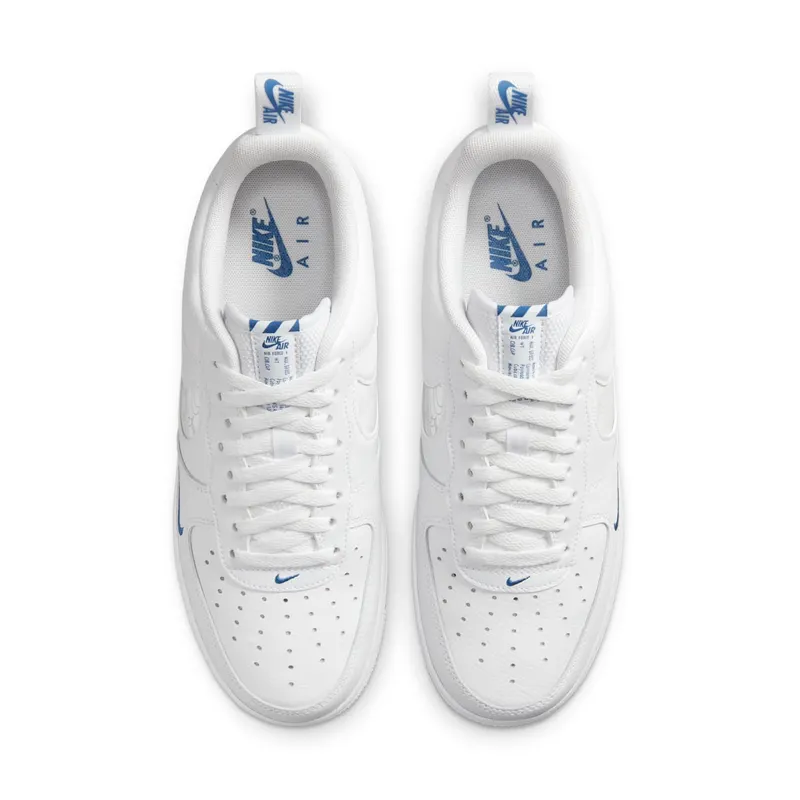 Nike Air Force 1 Low Reflective Swoosh White Blue (FB8971-100)