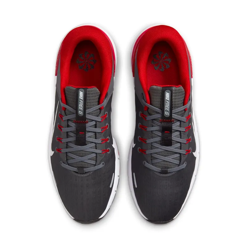 Nike Free Golf Next Nature Iron Grey University Red Smoke Grey White (FN0332-002)