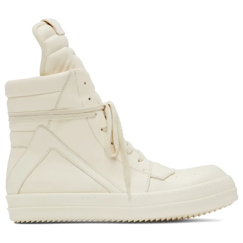 Rick Owens Off-White Geobasket Sneakers (RU02B2894 LPO)