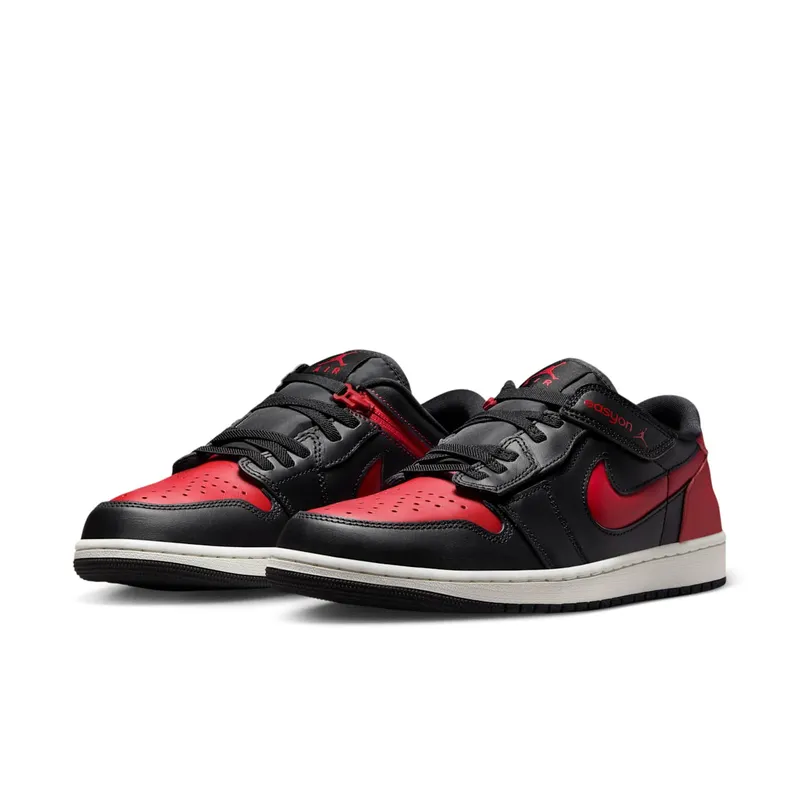 Jordan 1 Low FlyEase Black Summit White Varsity Red (DM1206-067)