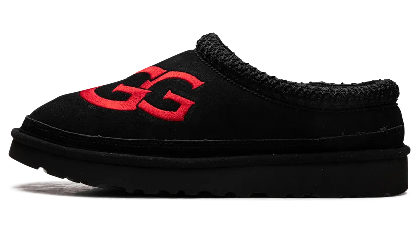 Ugg Tasman Logo Slipper “Black / Samba Red” (1112448-BSMR)