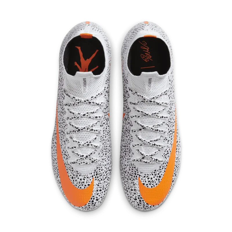 Nike Mercurial Superfly 7 Elite CR7 FG Safari White/Black-Total Orange (CQ4901-180)