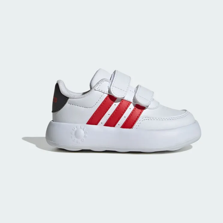 adidas Breaknet 2.0 Shoes Kids “Cloud White / Better Scarlet / Carbon” (JH6678)
