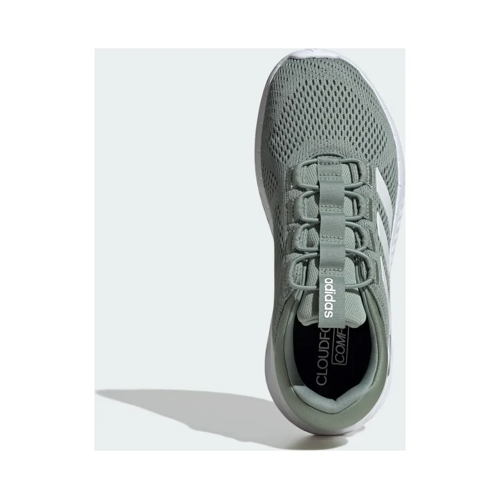 Adidas Cloudfoam Comfy Elastic Silver Green / Cloud White / Silver Green (JR5514)