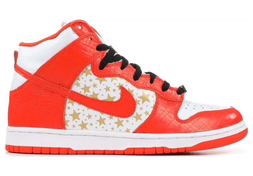 Nike Supreme x Dunk High Pro SB ‘Orange’ White/College Orange (307385-181)