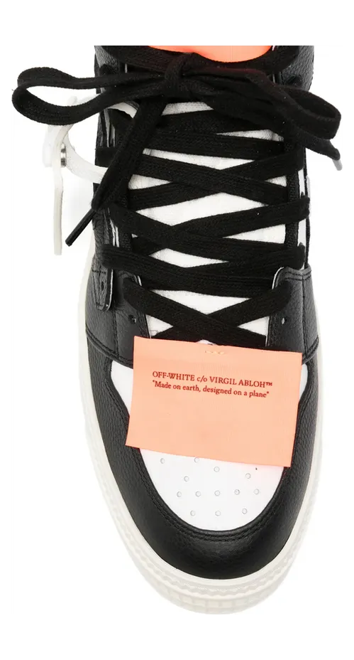 Off-white High-top Lace-up “Black/White” (M065S6L001 WHBLK) (3)