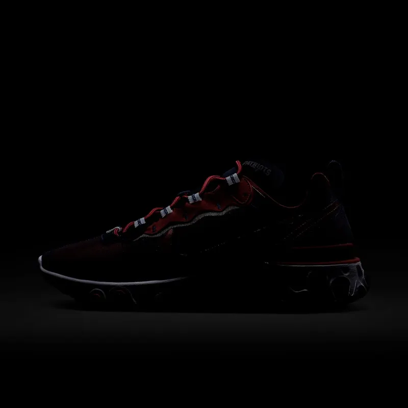 Nike React Element 55 New England Patriots College Navy/White-Silver-University Red (CK4883-400)