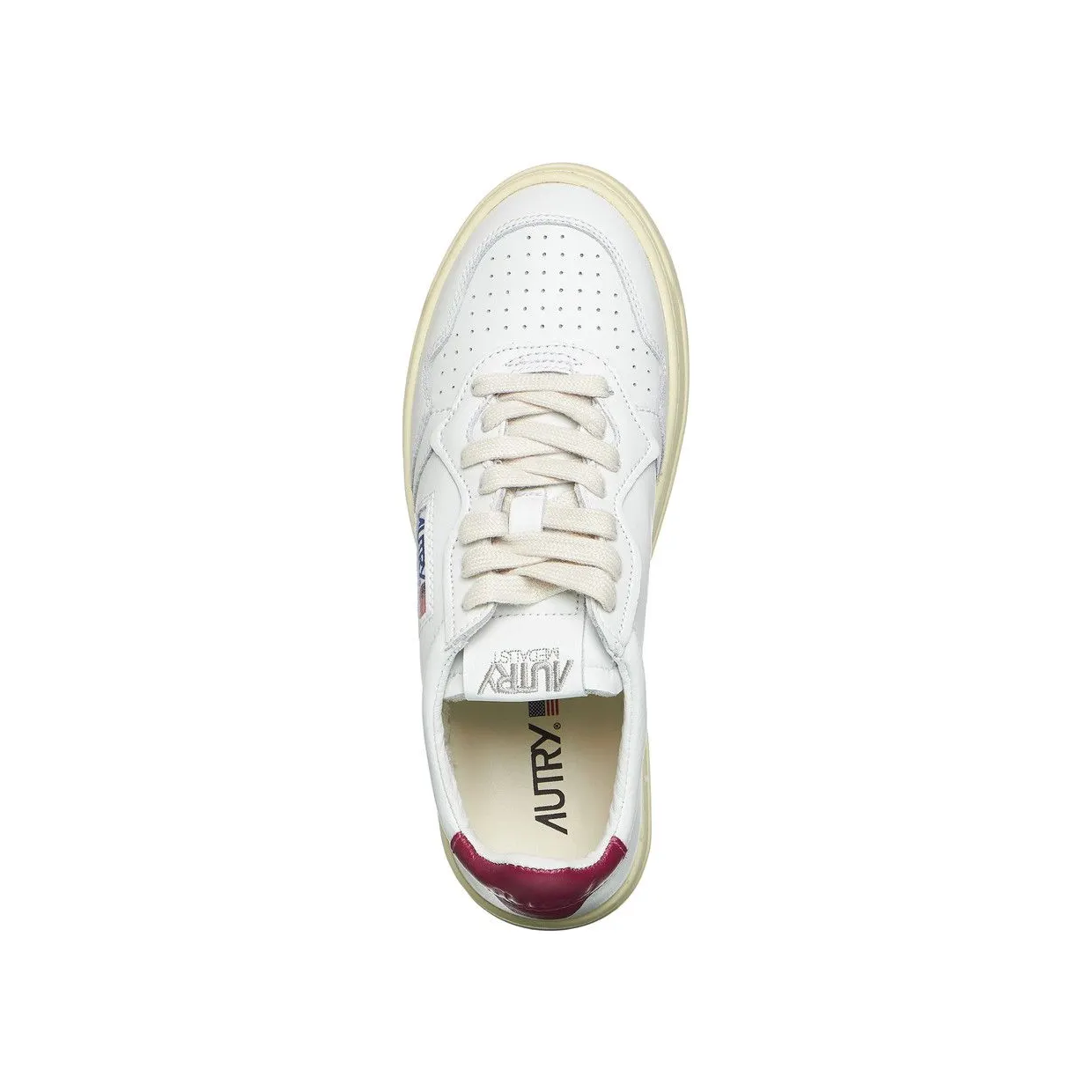 Autry Medalist Low Leather / Leather White / Amethyst (AULWLL43) (4)