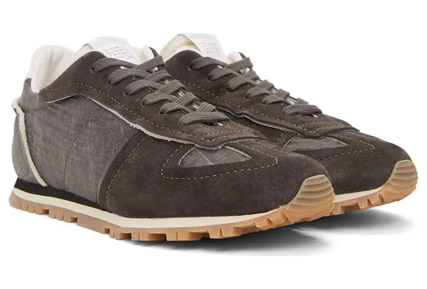 Maison Margiela Grey Retro Sneakers (S57WS0437 P4714) (4)