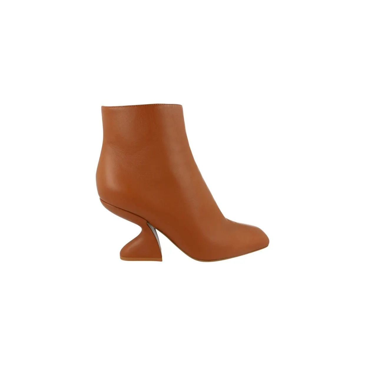 Ferragamo Sal 85 Ankle Booties Beige (01D211-751124-1C)