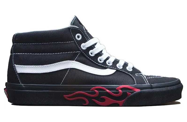 Vans SK8-Hi Mid Black Flames (VN0MV8UQZ)