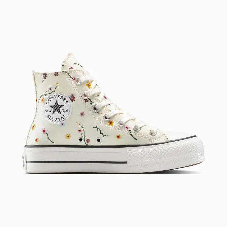 Converse (W) Chuck Taylor All Star Lift Platform High ‘Embroidered Blooms’ (A15536C)