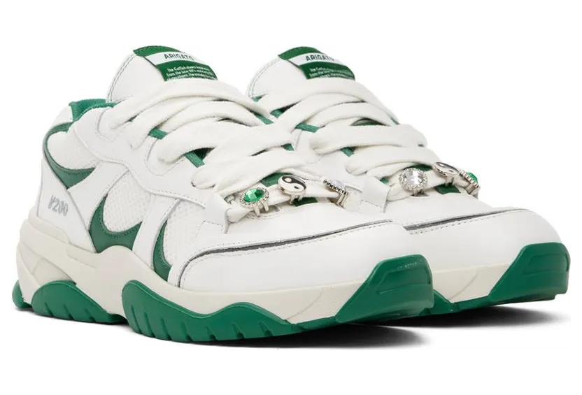 Axel Arigato White & Green Catfish Lo Sneakers (F0051013) (4)