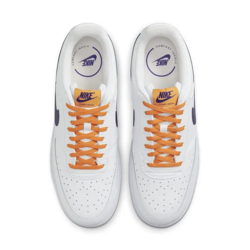 Nike Court Vision Low White Light Curry Electric Purple (DM1187-103)