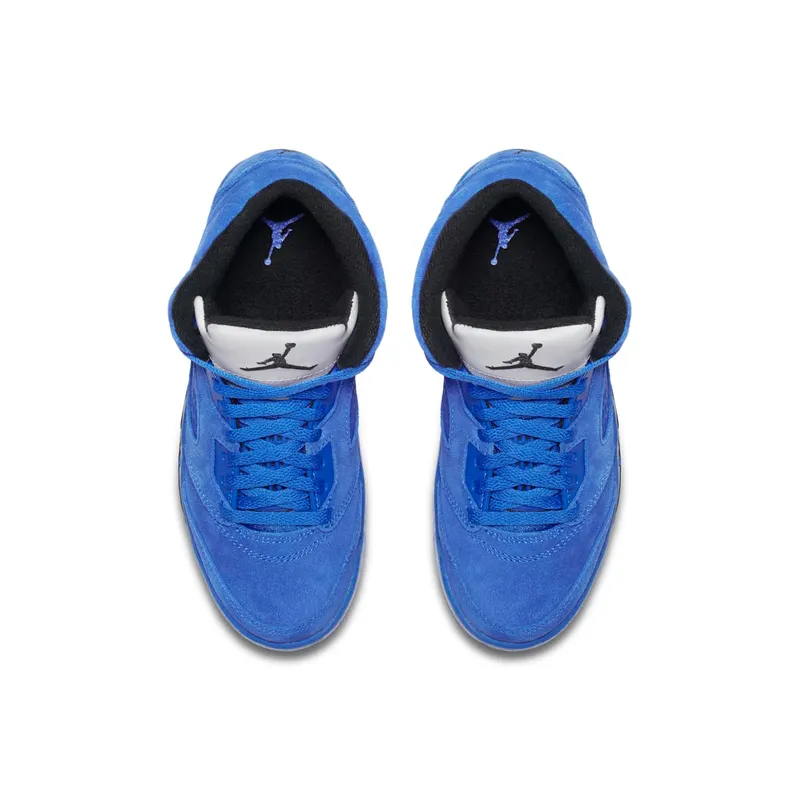 Jordan 5 Retro Blue Suede (PS) Game Royal/Black (440889-401)