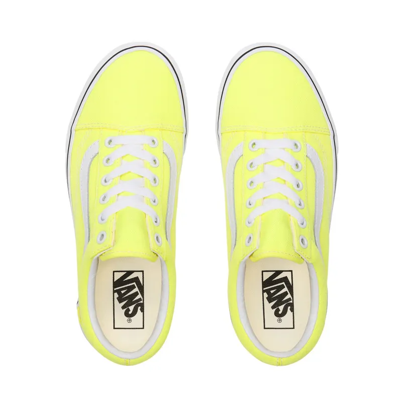 VANS Neon Old Skool Shoes (Yellow)