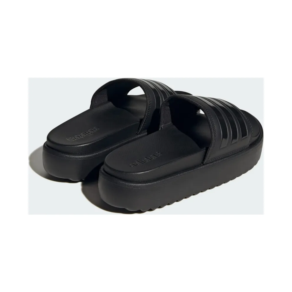 Adidas Adilette Platform Slides Core Black / Core Black / Core Black (HQ6179)