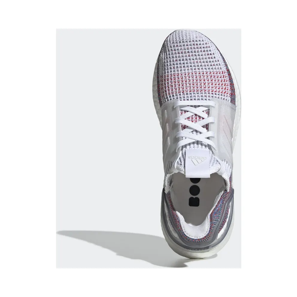 adidas Ultra Boost 2019 White Blue Multi-Color (W) Cloud White/Crystal White/Blue (B75877)