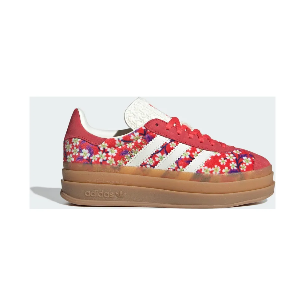 Adidas Gazelle Bold x Liberty London Kids Red / Off White / Semi Lucid Red (JP8078)