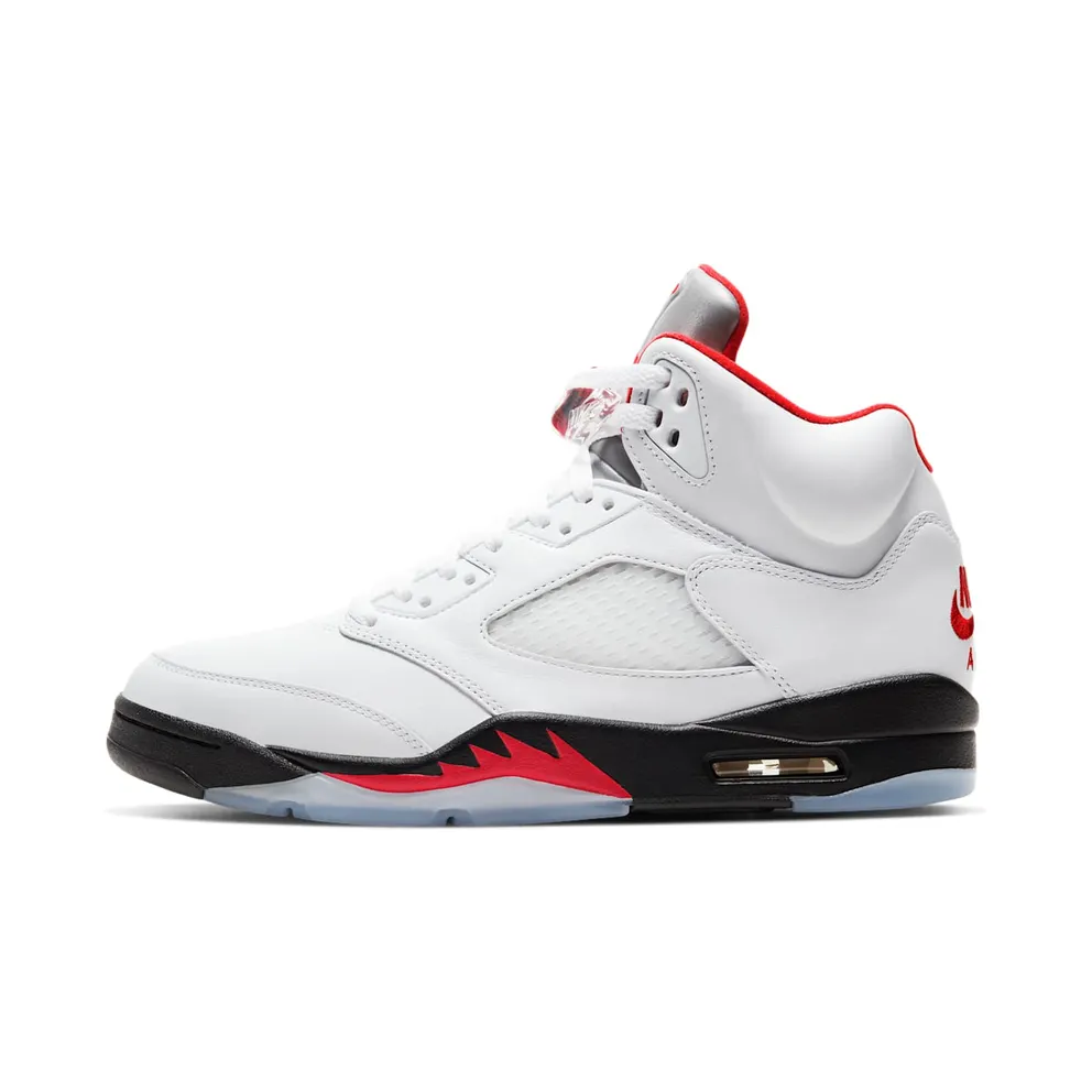 Air Jordan 5 Retro Fire Red Silver Tongue (2020) (DA1911-102)