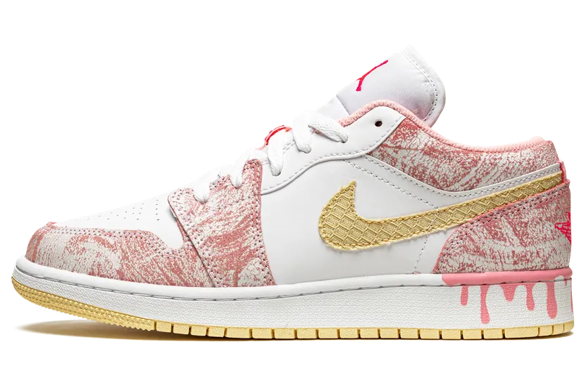 Air Jordan 1 Low Paint Drip (GS) (CW7104-601)
