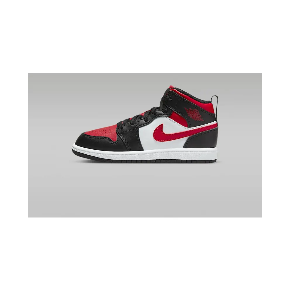 Jordan 1 Mid Younger Kids’ Black (640734-079)