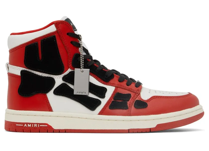 AMIRI Navy & White Skel Hi Sneakers (AW22MFS002)