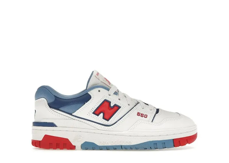 New Balance 550 White True Red Atlantic Blue (GSB550CH)