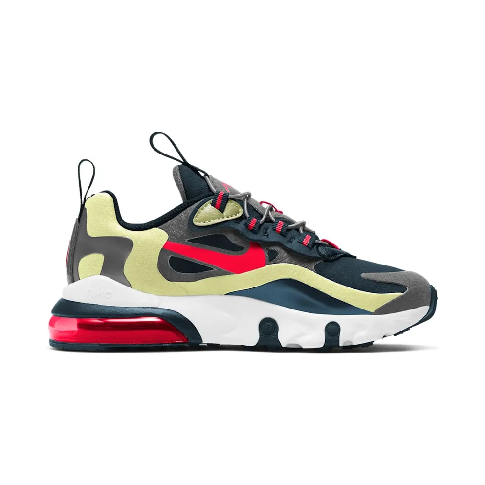 Nike Air Max 270 React Iron Grey Bright Crimson (PS) (BQ0102-015)