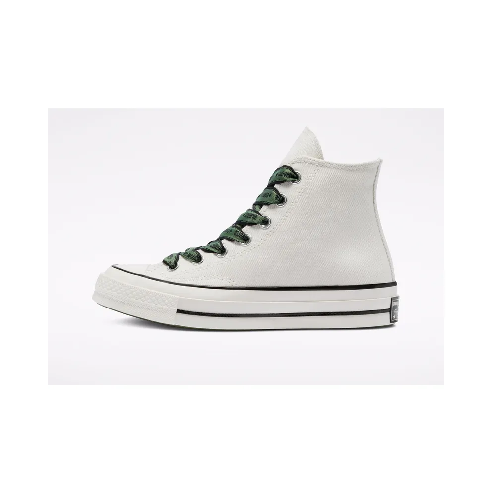 Converse Chuck 70 Wordmark Ribbon Laces Egret/Treeline/Black (A01802C)