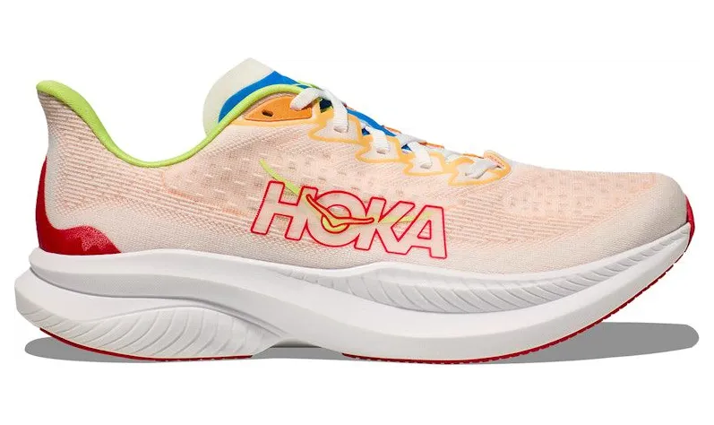Hoka One Mach 6 White Solar Flare (1147790-WLR)