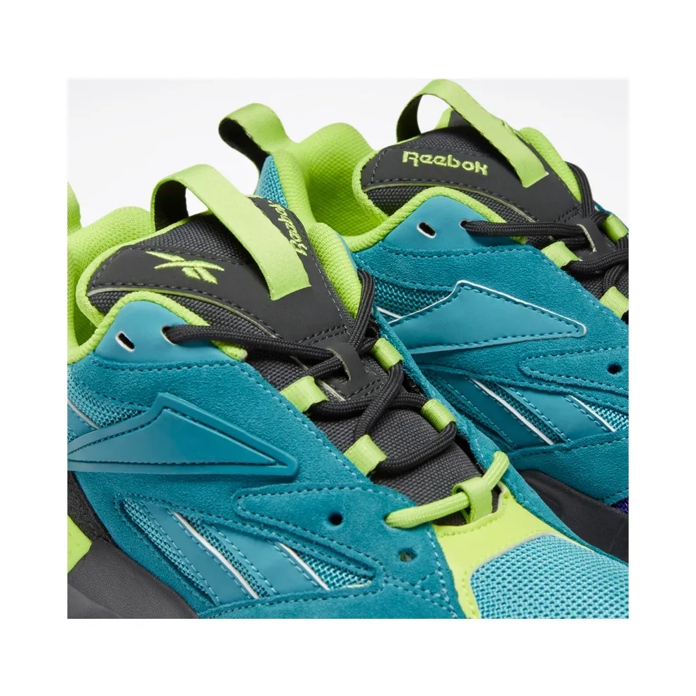 Reebok Aztrek Double Mix Trail Shoes Mineral Mist / True Grey 8 / Neon Lime
