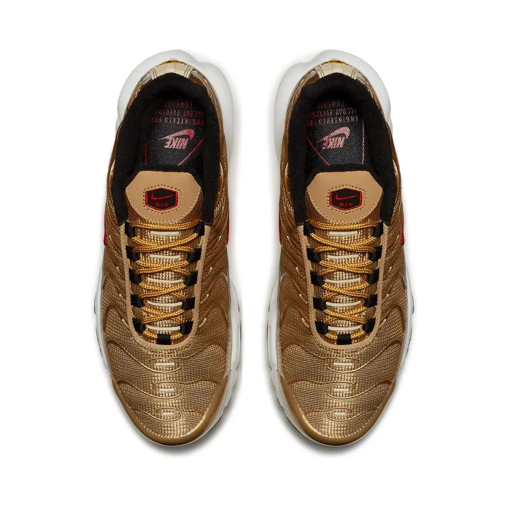 Nike Air Max Plus Metallic Gold 2018 (W) Metallic Gold/Metallic Gold-University Red (887092-700)