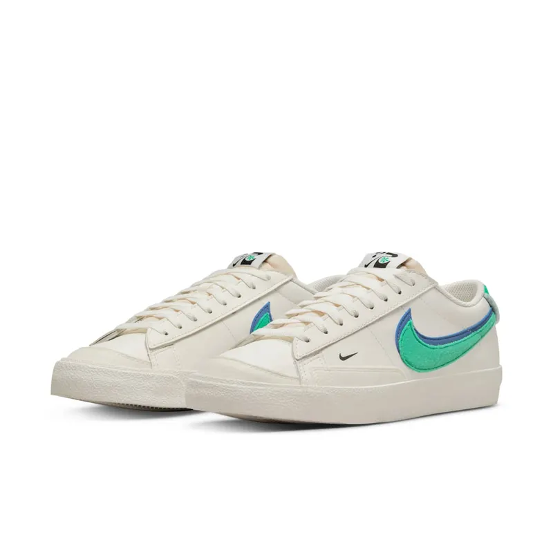 Nike Blazer Low 72 Double Swoosh Sail Green Blue (DO9777-001)
