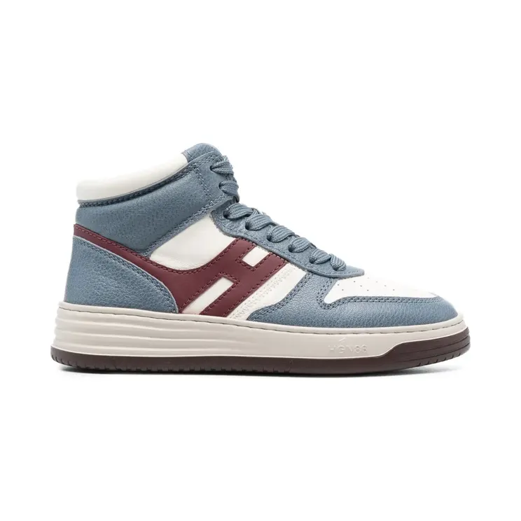 Hogan High-Top-Sneakers mit Einsätzen “Blue” (HXW6300EU40SB9)