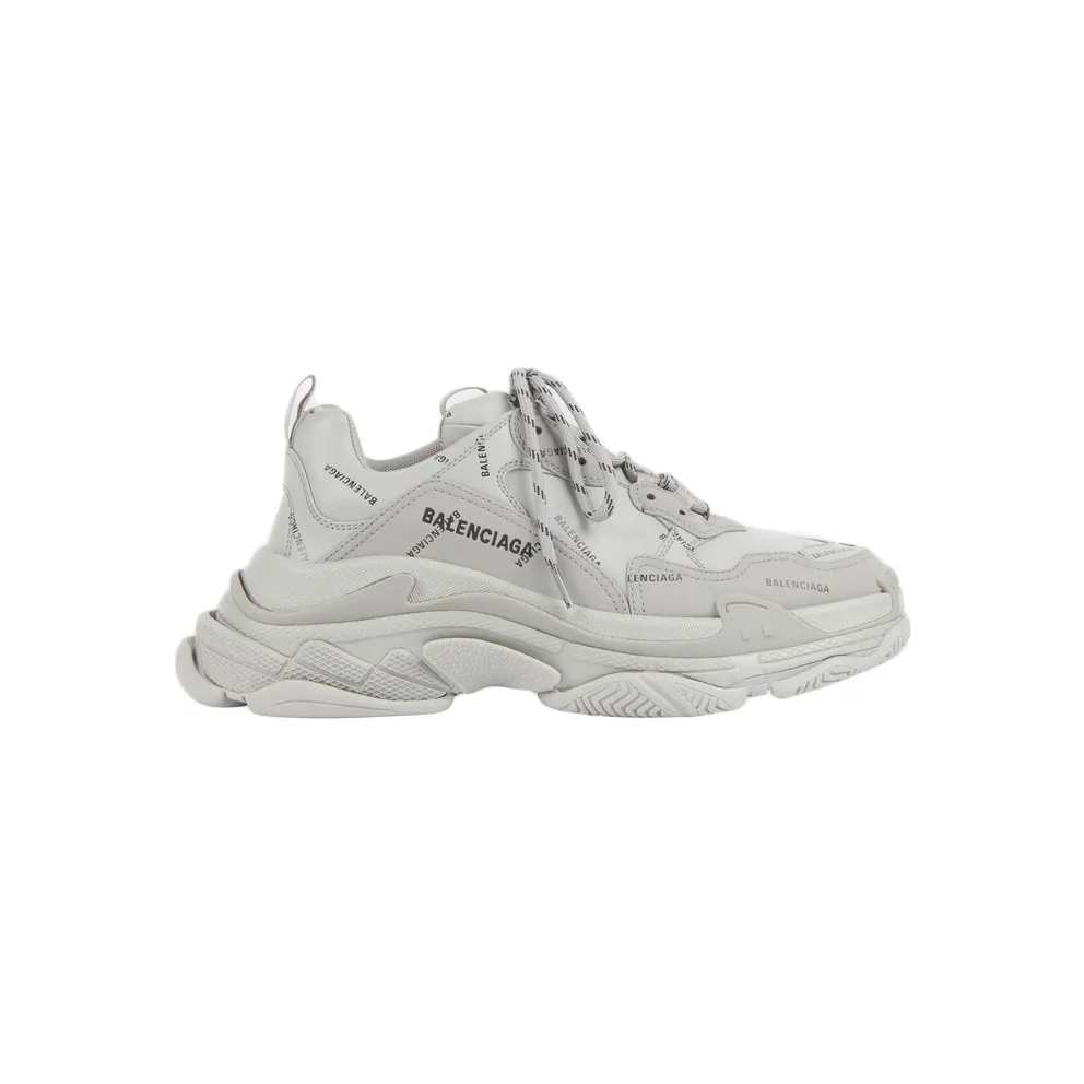 Balenciaga Triple S Allover Logo Gray (536737W2FA11210)